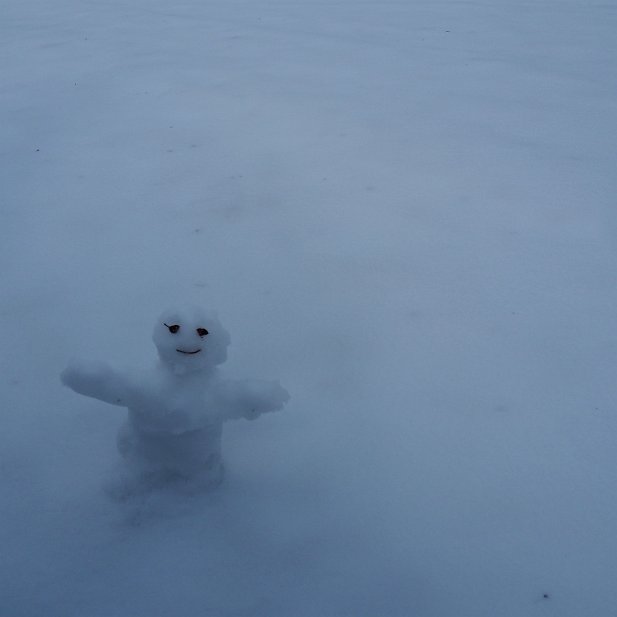 perdu dans la neige