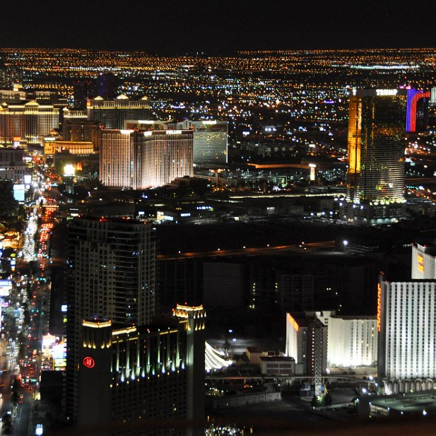 Las Vegas vu de la tour Stratosphère