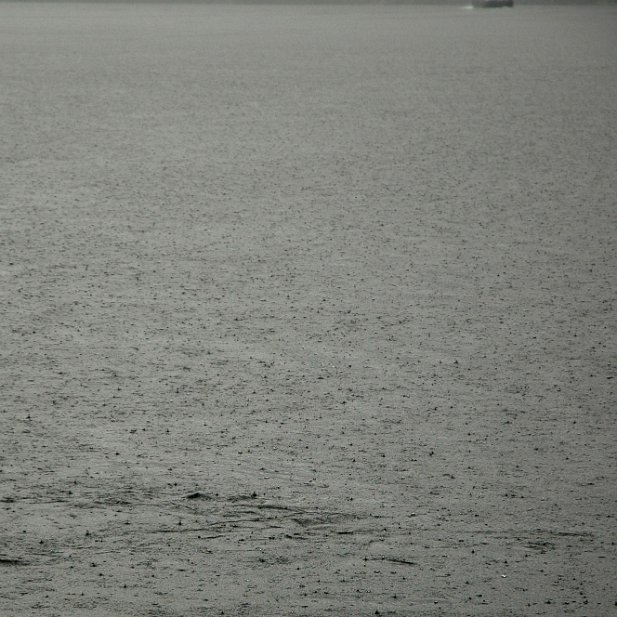 Pluie sur le fjord.