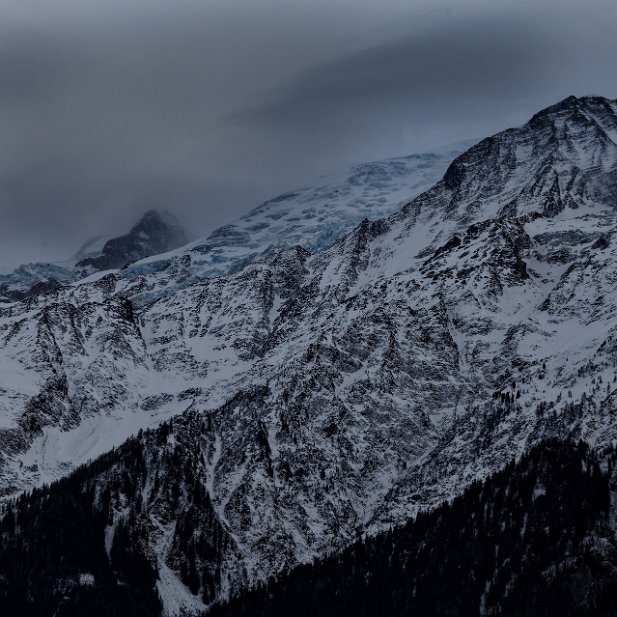 sale temps sur le Mont Blanc