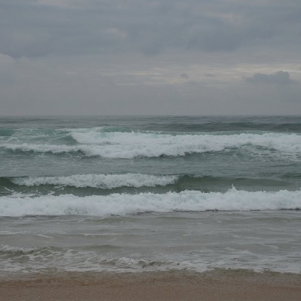 temps gris à l'océan