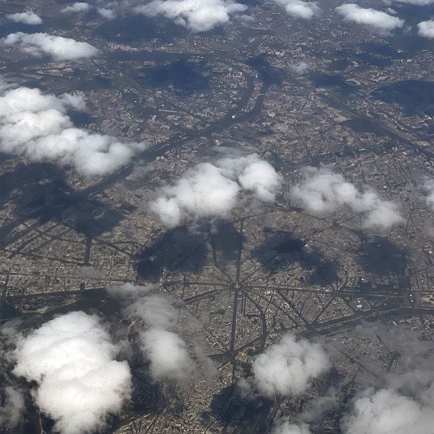 vue de dessus Paris vue d'en haut